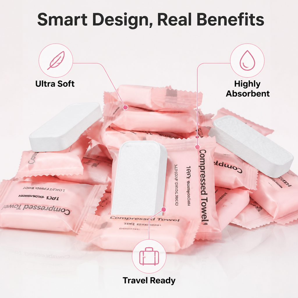 PureMist™ Compressed Cotton Towels — Unlock Instant Freshness and Soothing Comfort Anywhere You Go