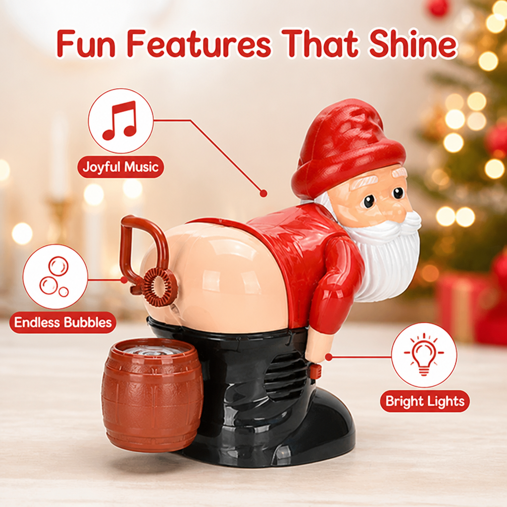 JollyBubz™ — Ignite Instant Holiday Wonder with Music, Lights, and Magical Bubbles