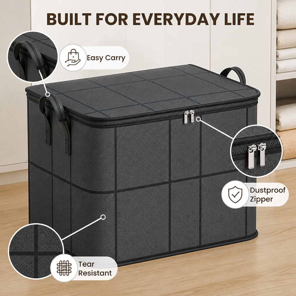 FortiStor™ Bedding Vault — Crush Clutter and Enjoy a Serene, Spacious Home Instantly