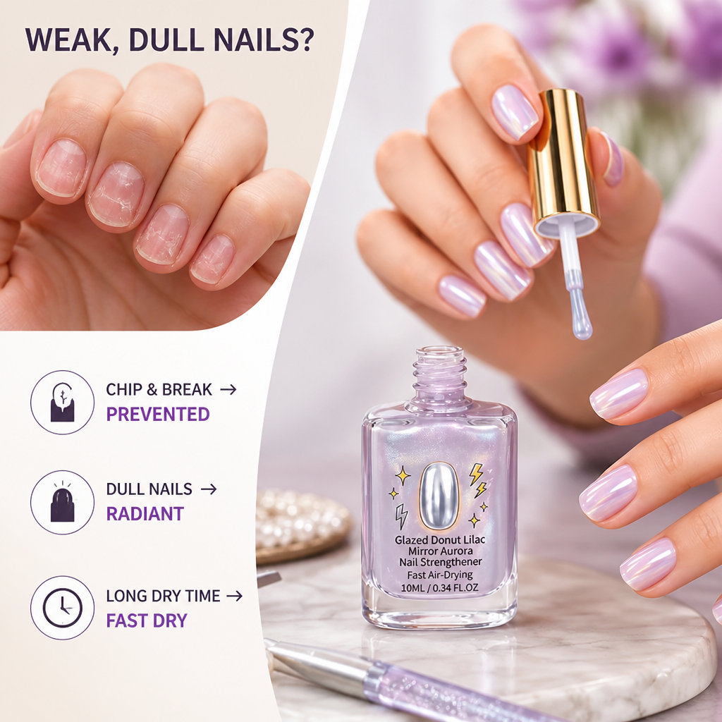 LumaLuxe™ Nail Elixir — Unleash Rock-Solid Nails with a Hypnotic Lilac Glow