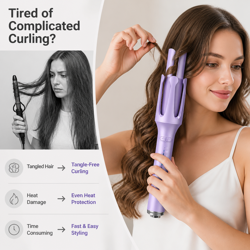 Curlivo™ — Salon-Worthy Curls at the Push of a Button