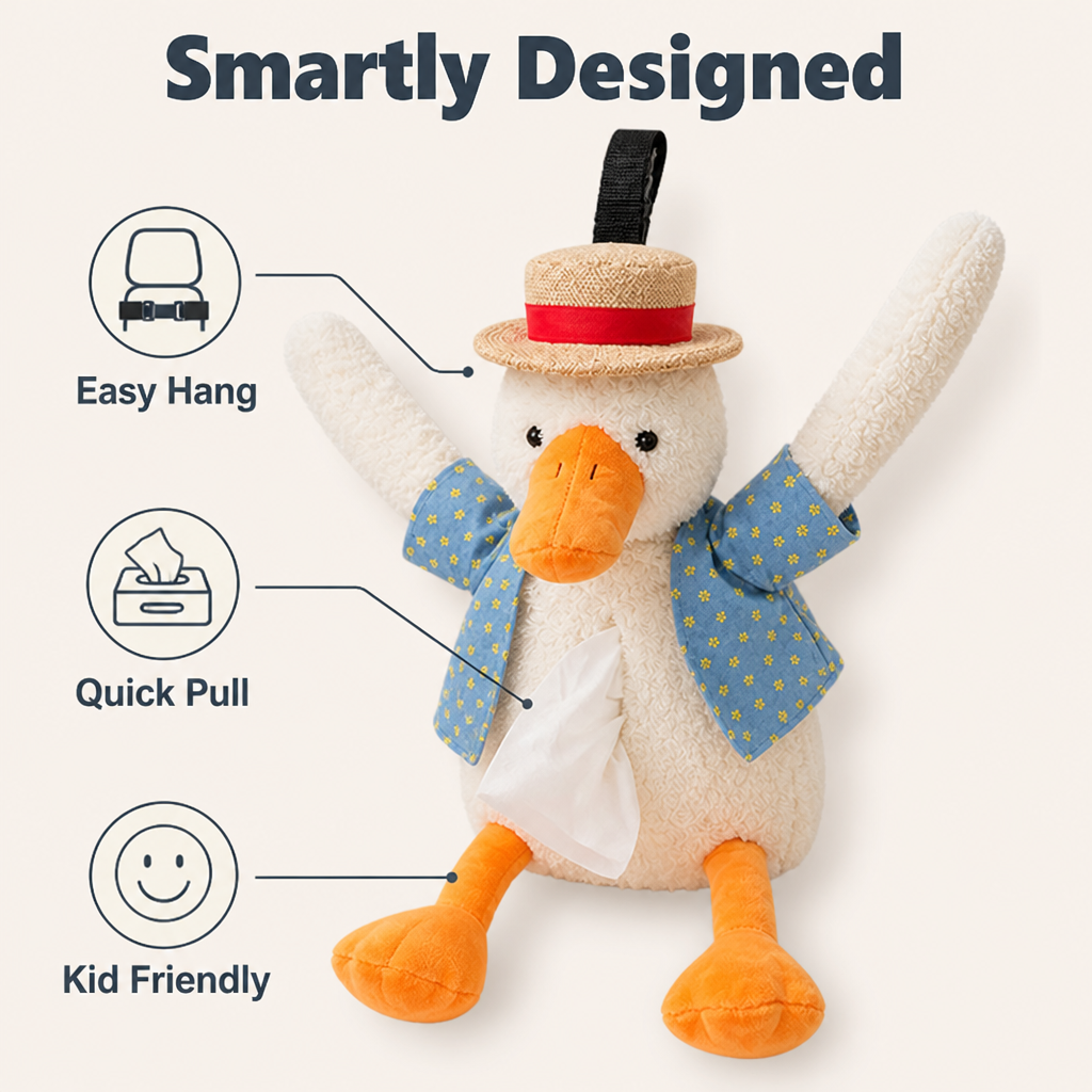 CheerNest™ — Keep Tissues Handy and Make Every Back-Seat Ride a Little Happier