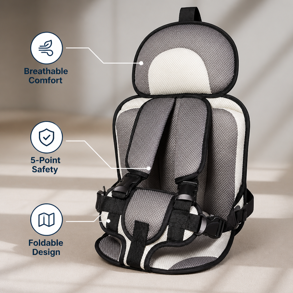 RaminoSafe™ — Travel Light with Unshakable Safety and All-Day Comfort for Your Child