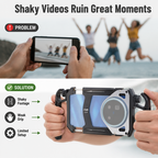 VidiPro™ Smartphone Cage Rig — Capture Cinematic, Rock-Solid Footage Without the Shake