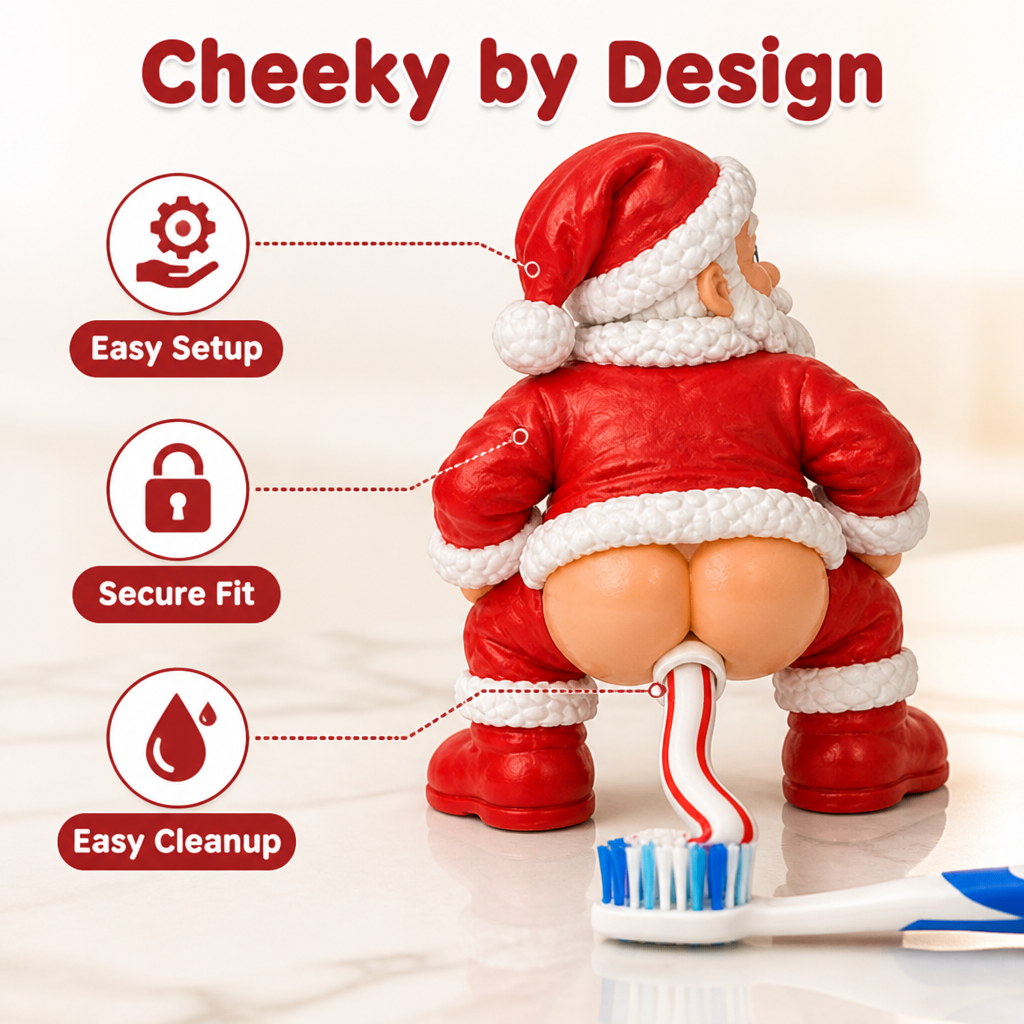 JollySqueeze™ — Turn Toothbrushing Into a Cheeky Christmas Laugh