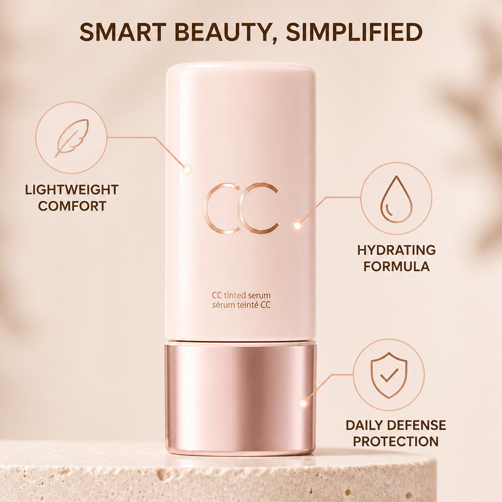 LumaPure™ CC Tinted Serum — Melt Away Flaws for Naturally Radiant, Touchable Skin