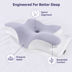 SilkRest™ Contoured Pillow — Wake Up Energized with Pain-Free, Peaceful Sleep