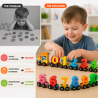 LuminaCar™ Number Express — Watch Your Toddler Light Up with Confidence and Joyful Learning
