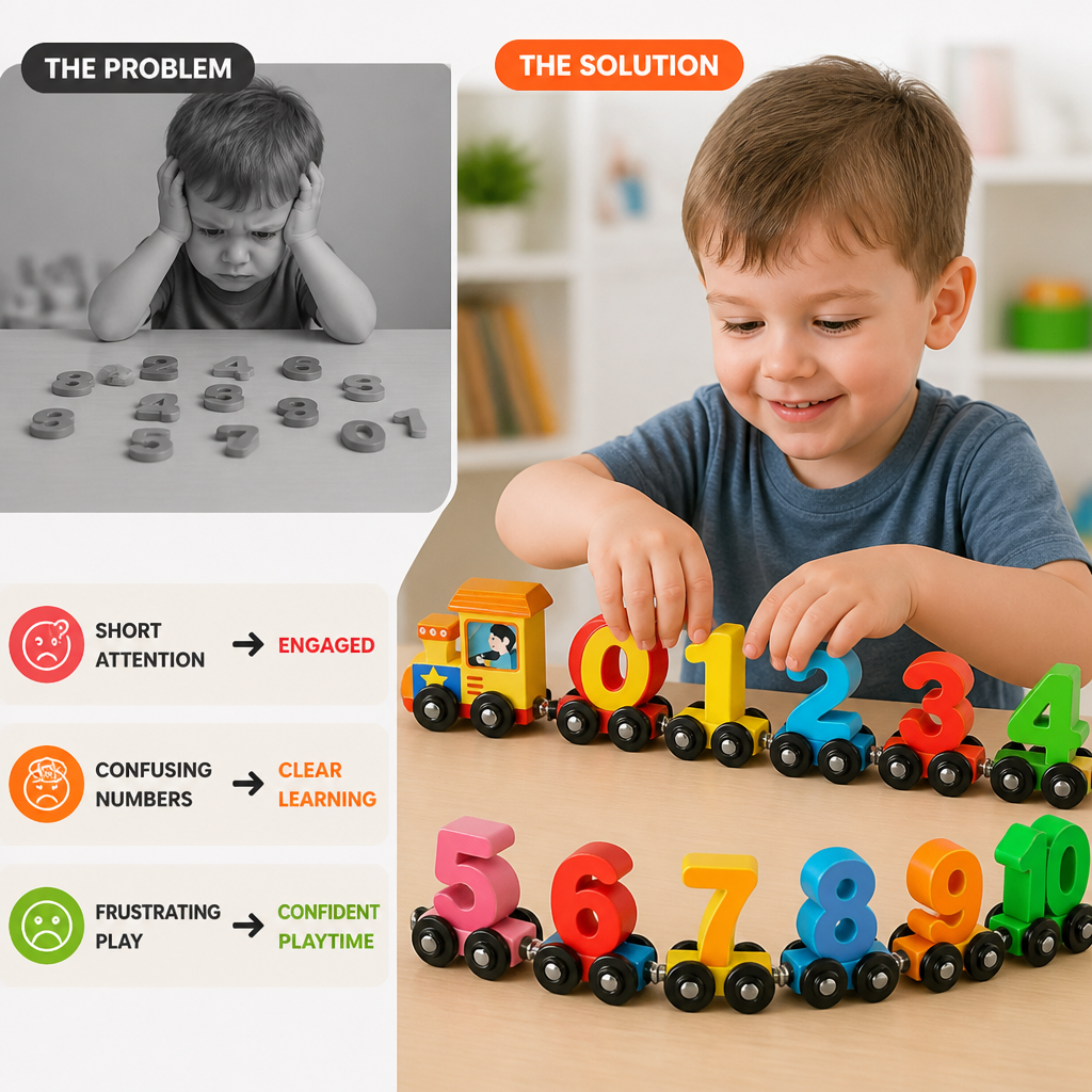 LuminaCar™ Number Express — Watch Your Toddler Light Up with Confidence and Joyful Learning