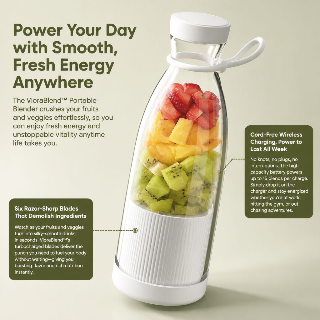 VioraBlend™ — Power Your Day with Smooth, Fresh Energy Anywhere