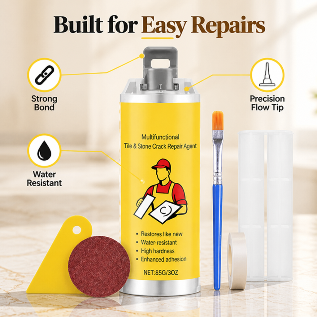 TileRenew™ — Make chipped tiles less noticeable without the messy replacement job