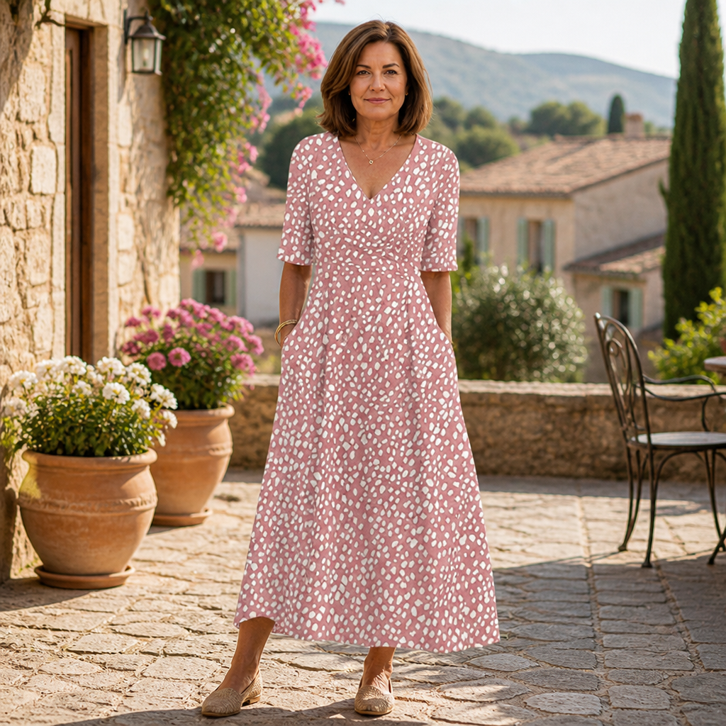 LunaVera™ Polka Dot Midi Dress — Effortless Elegance That Hides Flaws and Boosts Your Confidence