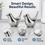LunaPerch™ — Transform Ugly Bolts into Charming Bathroom Art Instantly