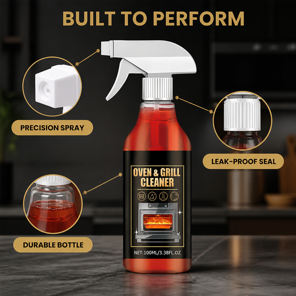 GrimeAway™ Oven & Grill Cleaner — Blast Away Grease and Odors for a Fresh, Stunning Kitchen in Minutes