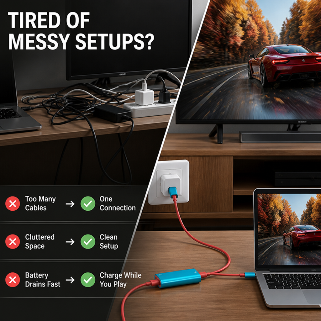 BigViewLink™ — Bring game night to life on the big screen, without the bulky setup