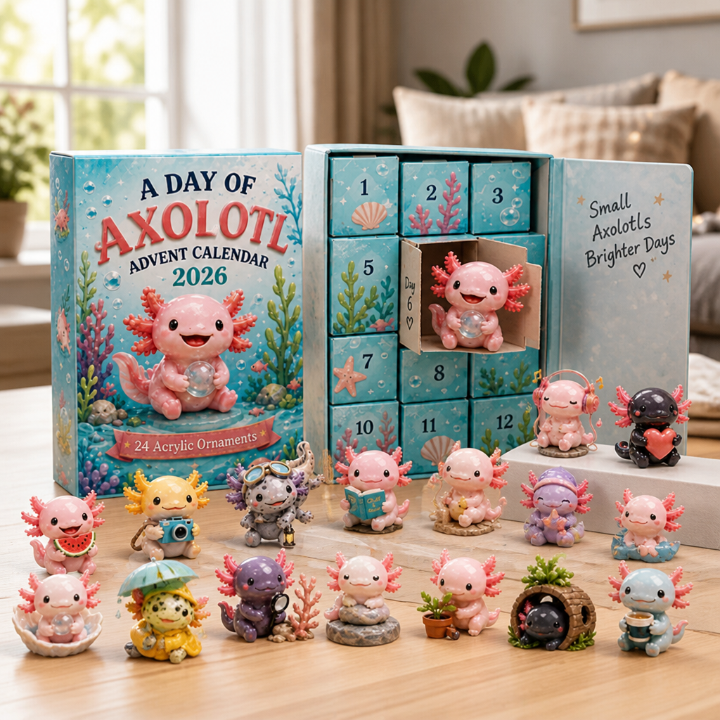WhimsiLume™ Advent Calendar — Experience Daily Joy with 24 Magical Axolotl Surprises
