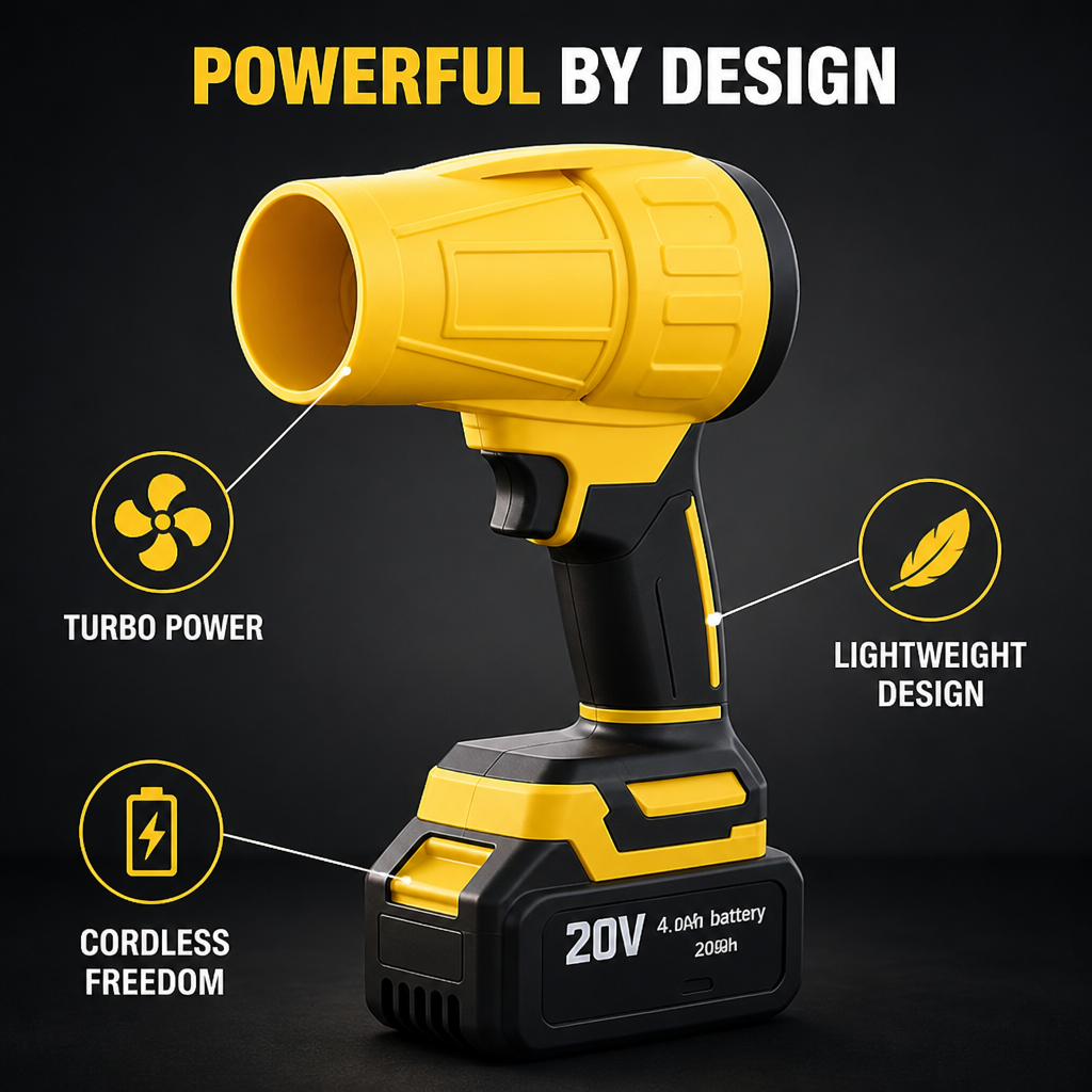 StormBlaze™ TurboBlow — Command Your Yard With Effortless, Cordless Power