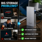 VeloStor™ Mini SSD — Carry 16TB of Freedom and Lightning-Fast Power Everywhere