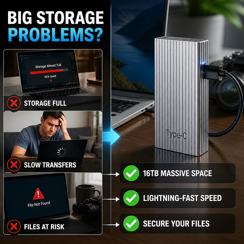 VeloStor™ Mini SSD — Carry 16TB of Freedom and Lightning-Fast Power Everywhere
