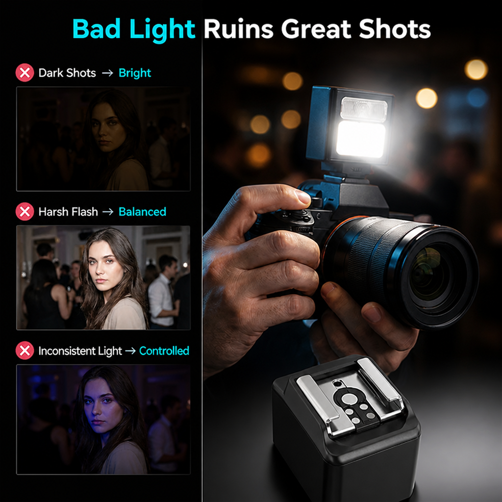 LumiSnap™ Mini Flash — Capture Stunning Shots Anytime, Anywhere with Perfect Light Control