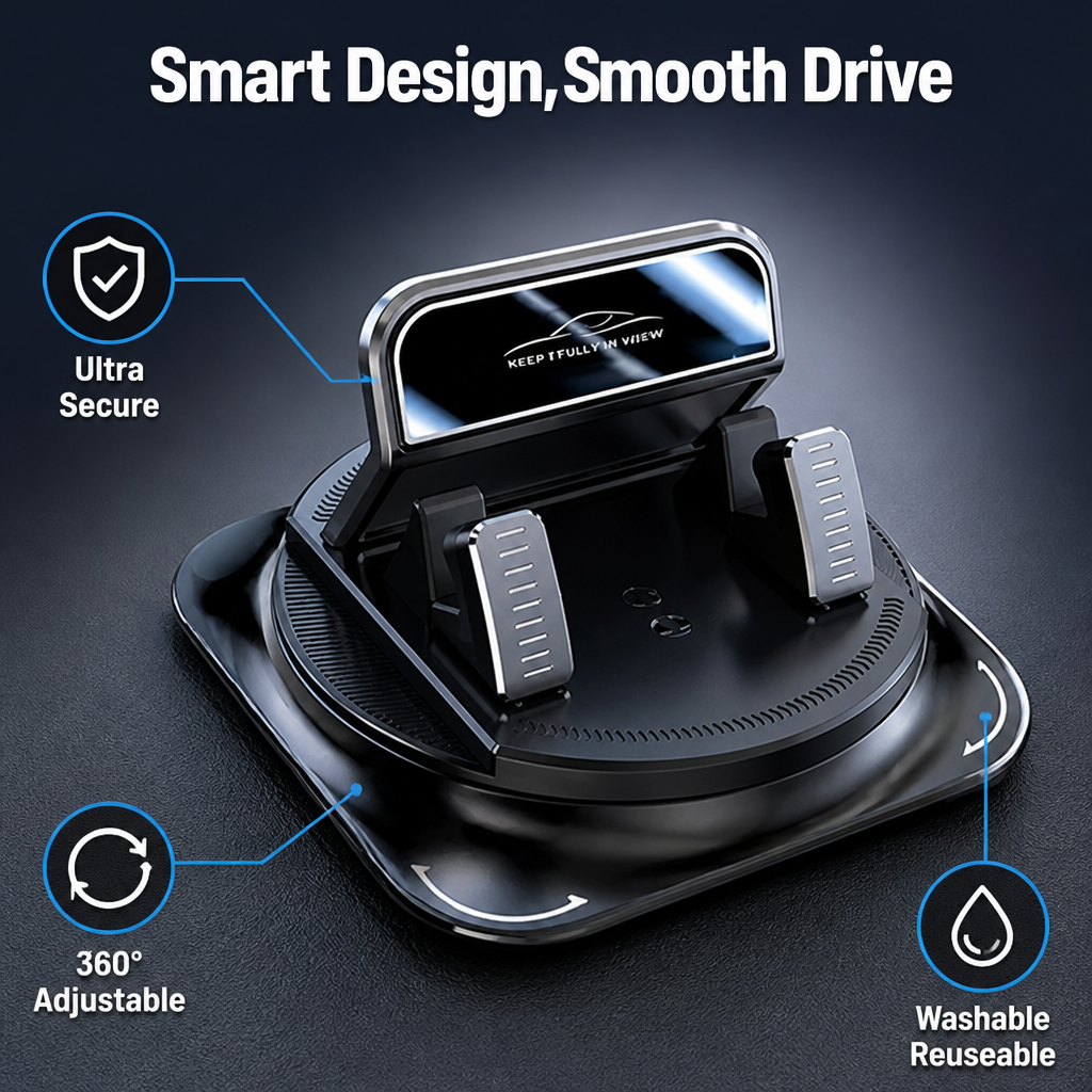 GripNest™ — Lock Your Phone Tight and Drive Stress-Free Every Mile