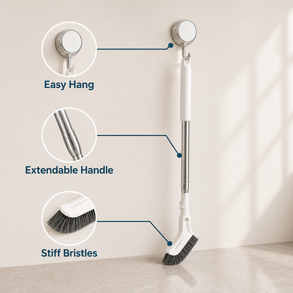 VeroClean™ Extendable Scrub Brush — Clean Deep Without the Strain or Struggle