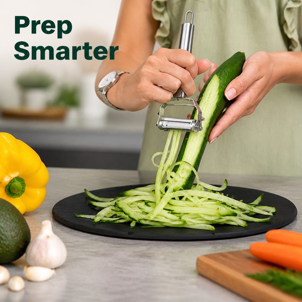SwiftPeel™ — Transform Kitchen Chaos into Quick, Precise Prep Joy