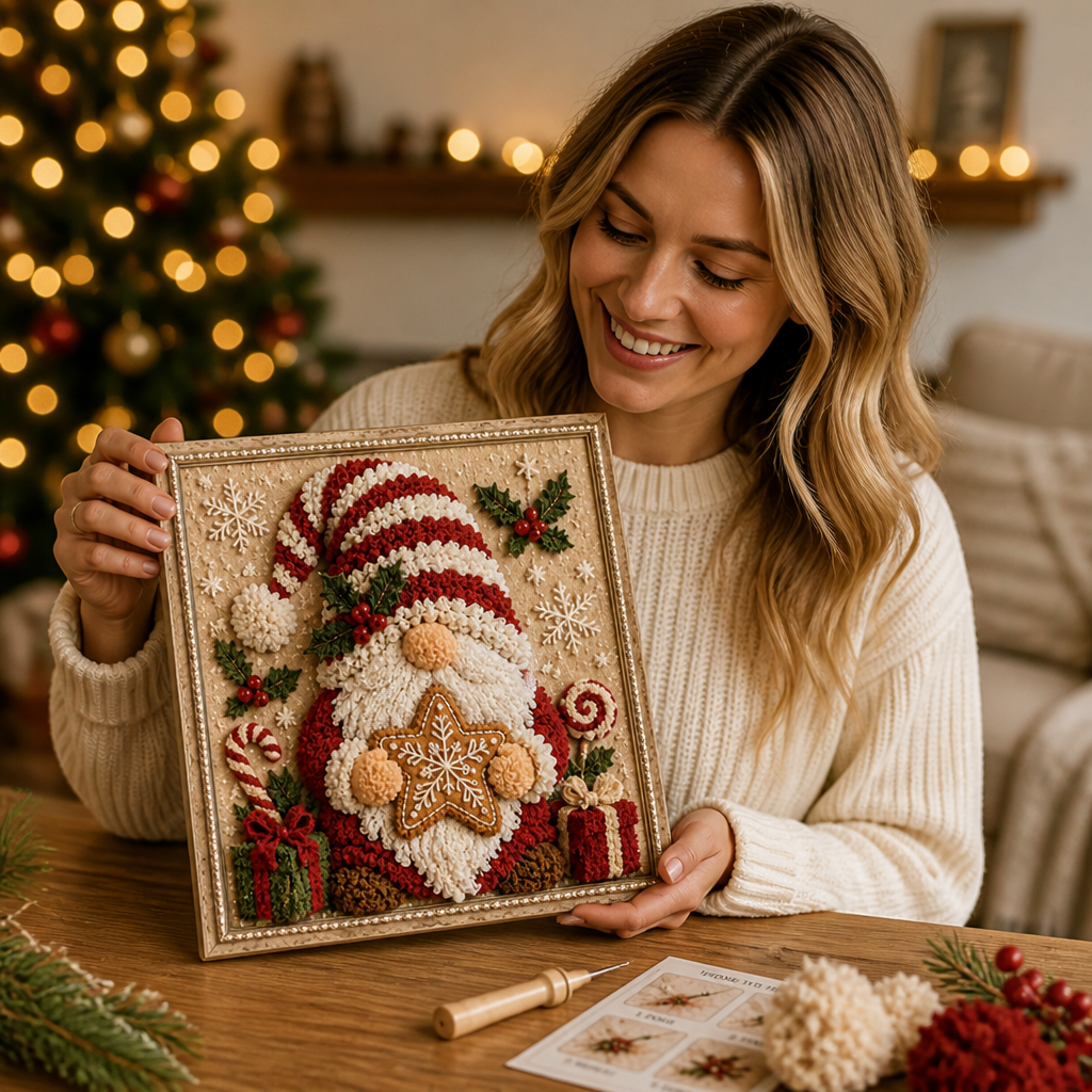 JoyLoom™ 3D Christmas Fabric Art Kit — Create Stunning Holiday Masterpieces Without Sewing or Stress