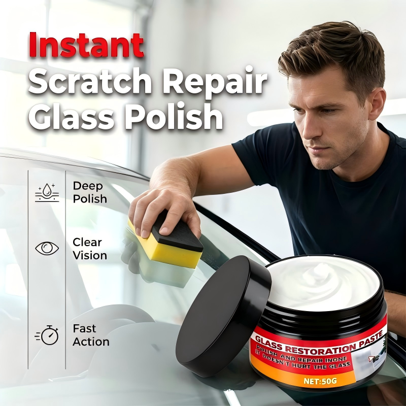 ClarityPro™ Glass Rescue Paste — Instantly Erase Scratches and Reveal a Crystal-Clear Shine That Stays Spotless Longer