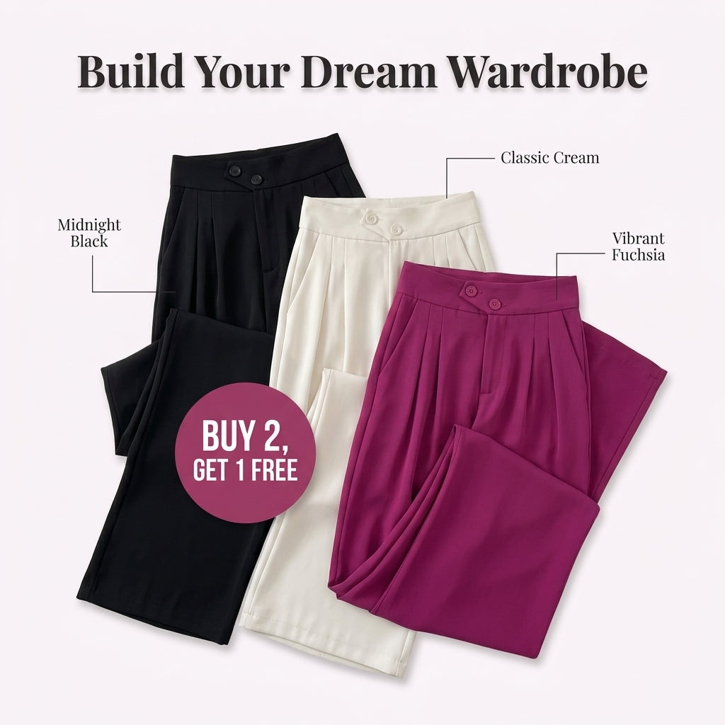 SerenVita™ Wide-Leg Pants — Instantly Sculpt a Slimmer, Graceful You That Turns Heads Everywhere