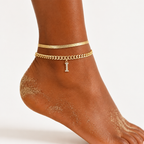 LumeaCharm™ Gold Initial Anklets — Wear Your Unique Story with Effortless Grace