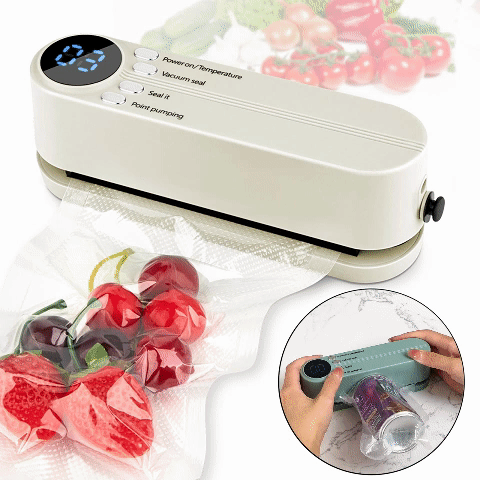 3-in-1 Wireless Mini Vacuum Sealer - Keep Food Fresh & More