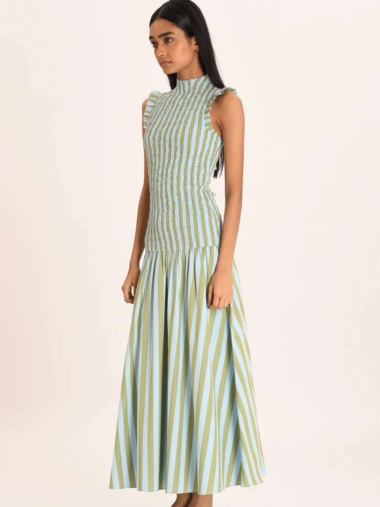 VelaVerve™ Stripe Maxi Dress — Unleash Effortless Elegance That Moves with You