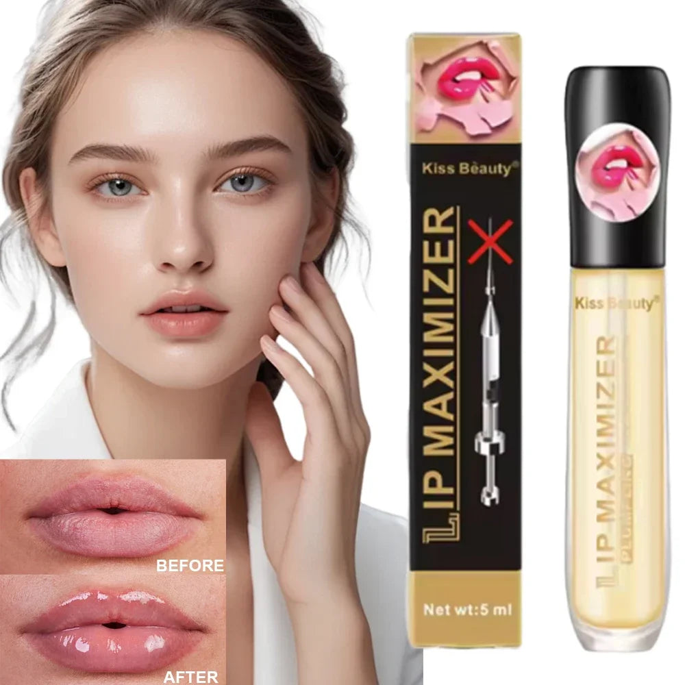 VeluxeLush™ Transparent Lip Plumping Oil — Unleash Soft, Smooth, Irresistibly Plump Lips Every Day