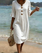 LunaLuxe™ Denim Dress — Slip Into All-Day Confidence and Featherlight Freedom