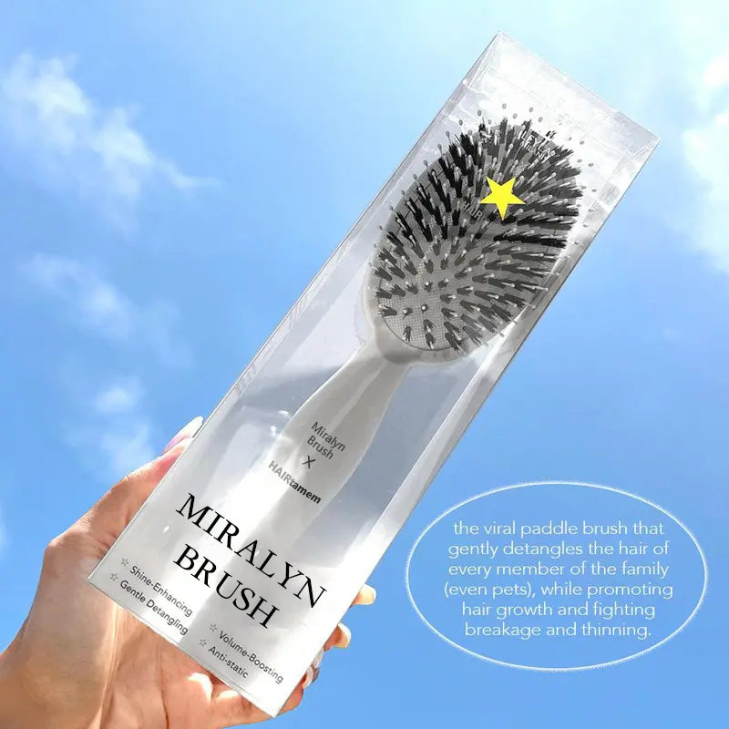LuxeSilk™ Paddle Brush — Effortless Smoothness That Makes Your Hair Shine With Confidence