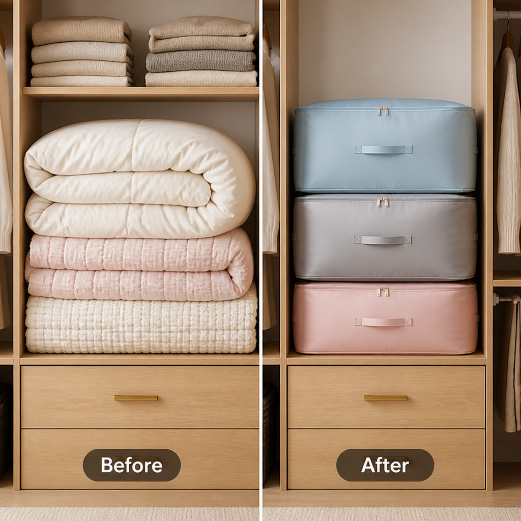 SpaceSavor™ — Reclaim Closet Space and Pack More Without a Vacuum