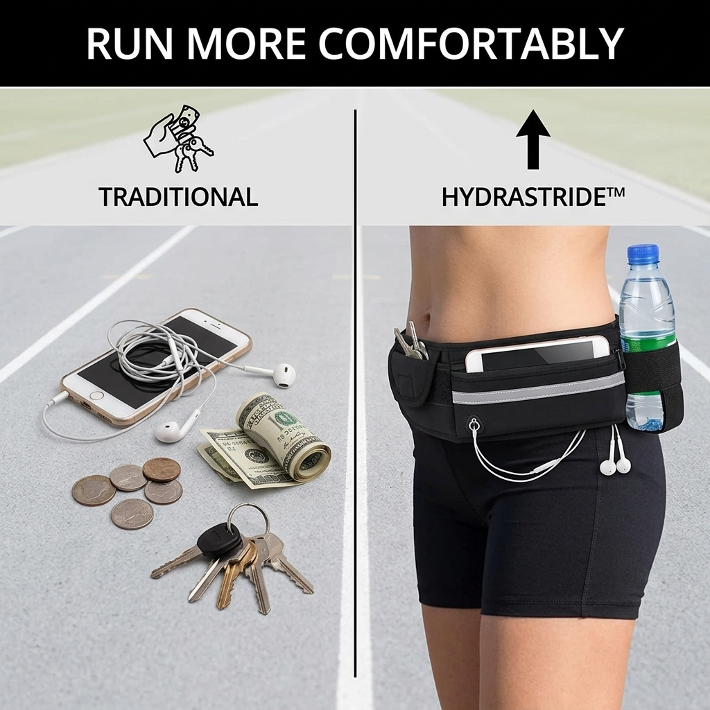 HydraStride™ — Run Unstoppable with Total Comfort and Secure, Sweat-Free Gear
