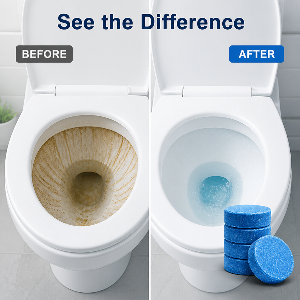 AquaPure™ Toilet Bowl Tablets — Keep Your Toilet Spotless and Fresh Without Lifting a Finger