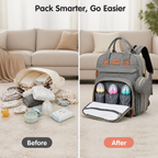 NurtureNest™ — Feel ready for every outing with baby’s essentials, bed, and changing mat in one bag