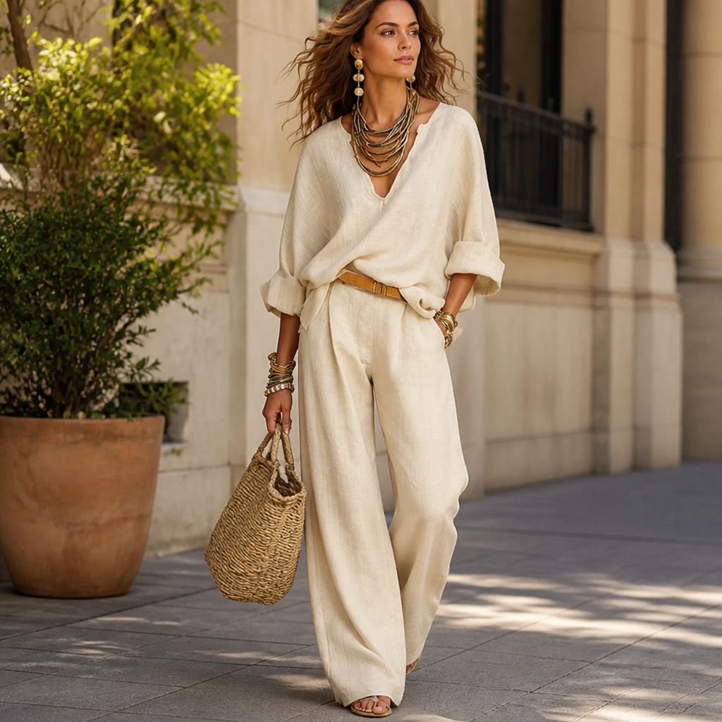 VieraLuxe™ Two-Piece Set — Slip Into All-Day Confidence and Effortless Elegance