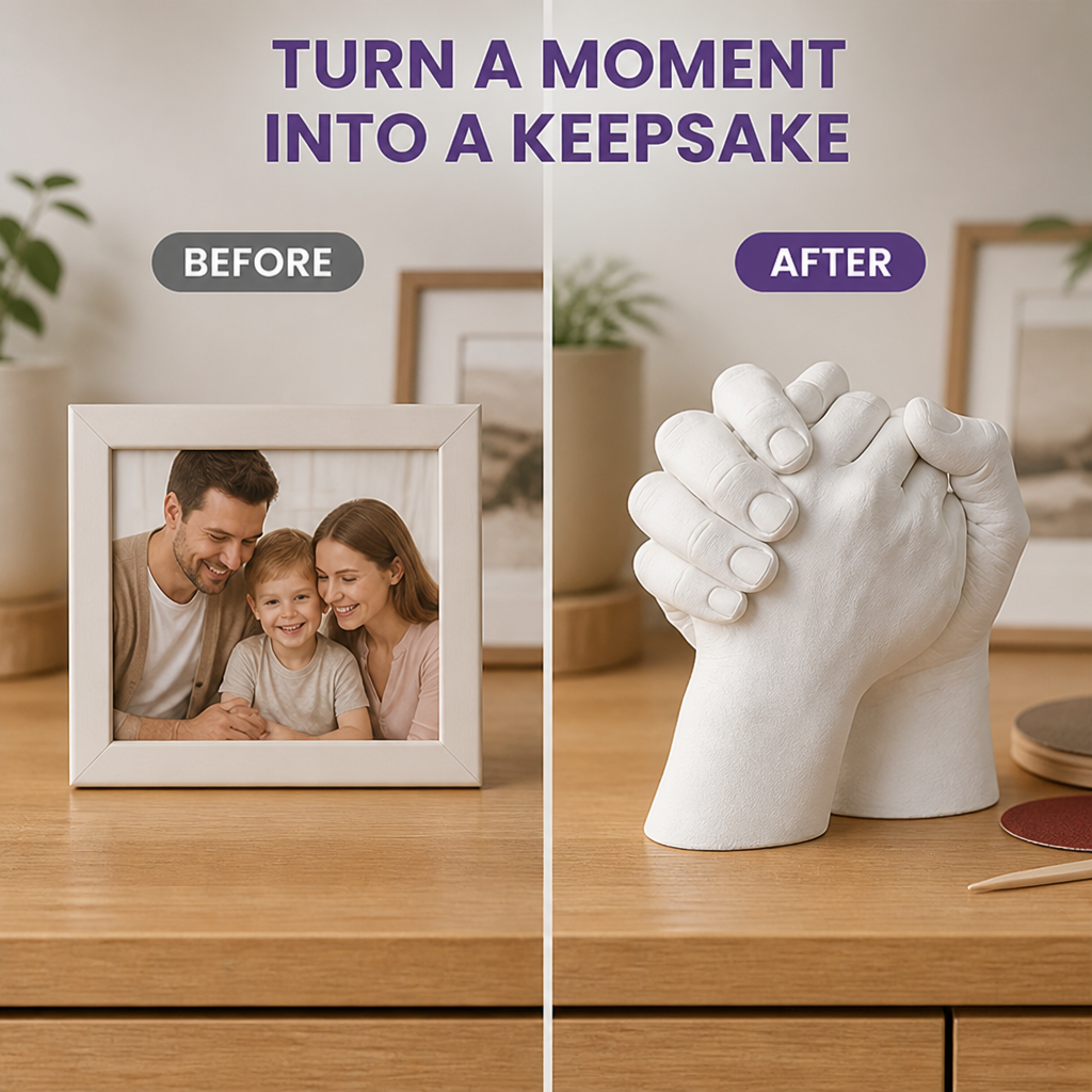 EverHold™ Hand Casting Kit — Keep the hands you love close in a keepsake you made together.