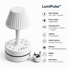 LumiPulse™ — Wake Up to Clutter-Free Power and Soothing Light Every Night
