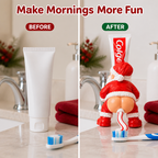 JollySqueeze™ — Turn Toothbrushing Into a Cheeky Christmas Laugh