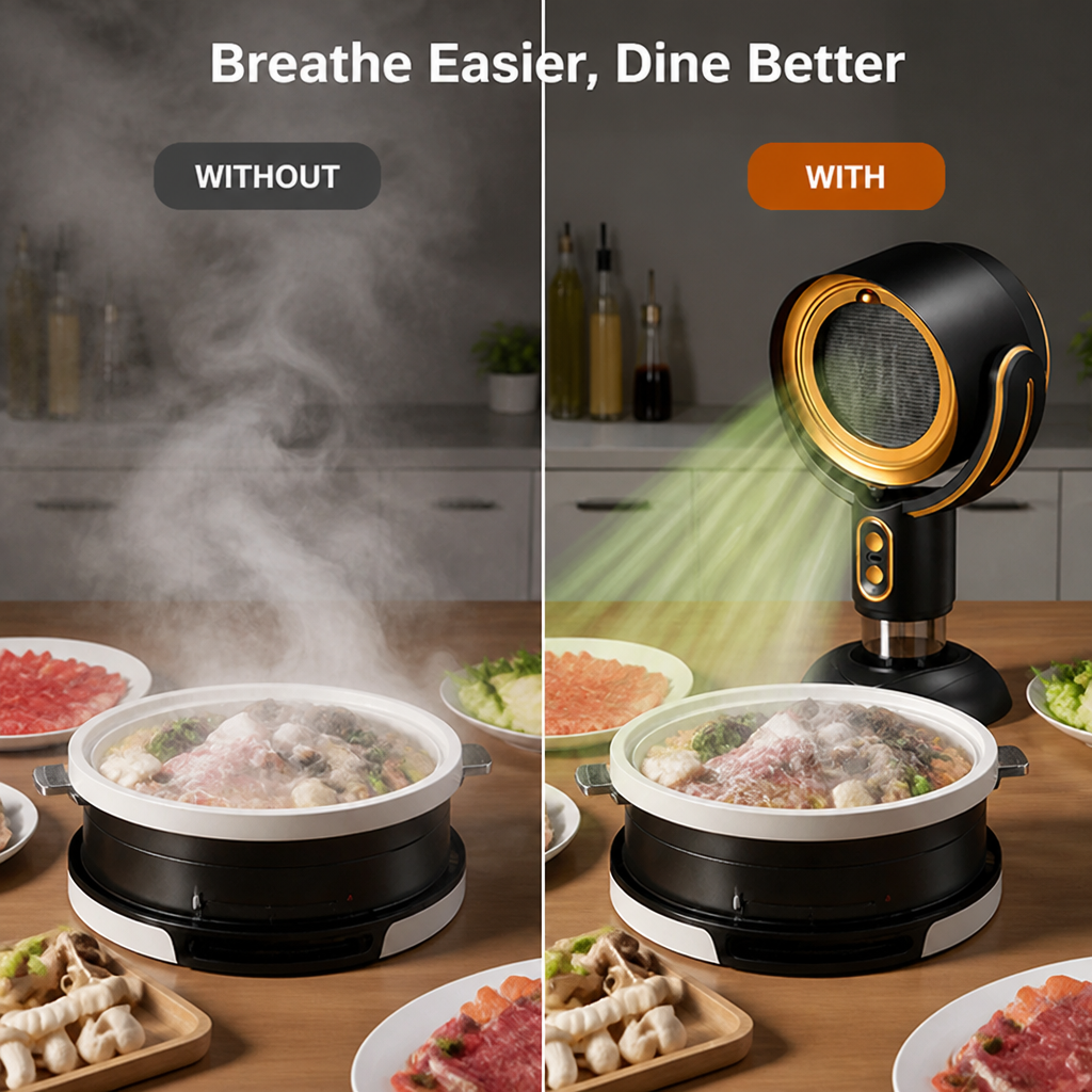 SavorAir™ — Enjoy Hot Pot Without Smoke and Lingering Odors Taking Over the Table