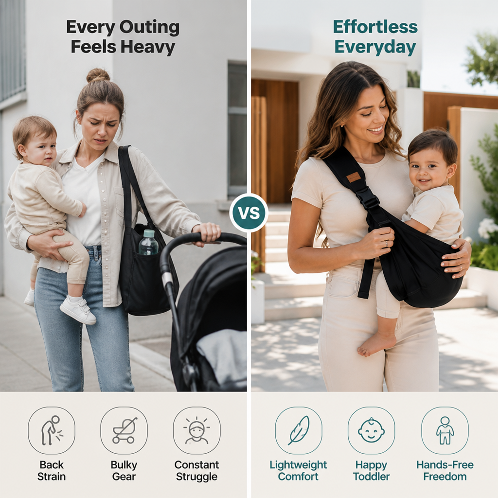 SnugaNest™ — Carry Your Toddler in Blissful Comfort and Total Freedom