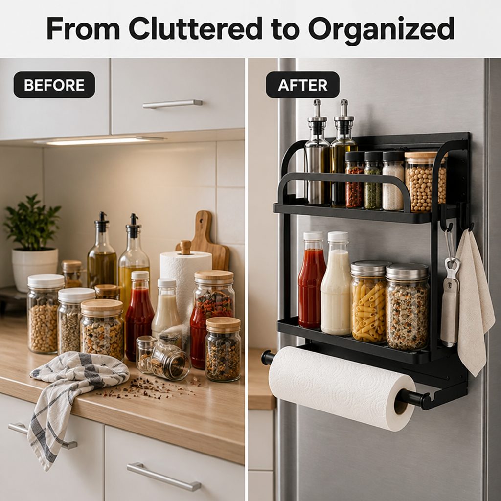 RamoraLift™ — Transform Clutter into Calm with Instant, Heavy-Duty Kitchen Storage