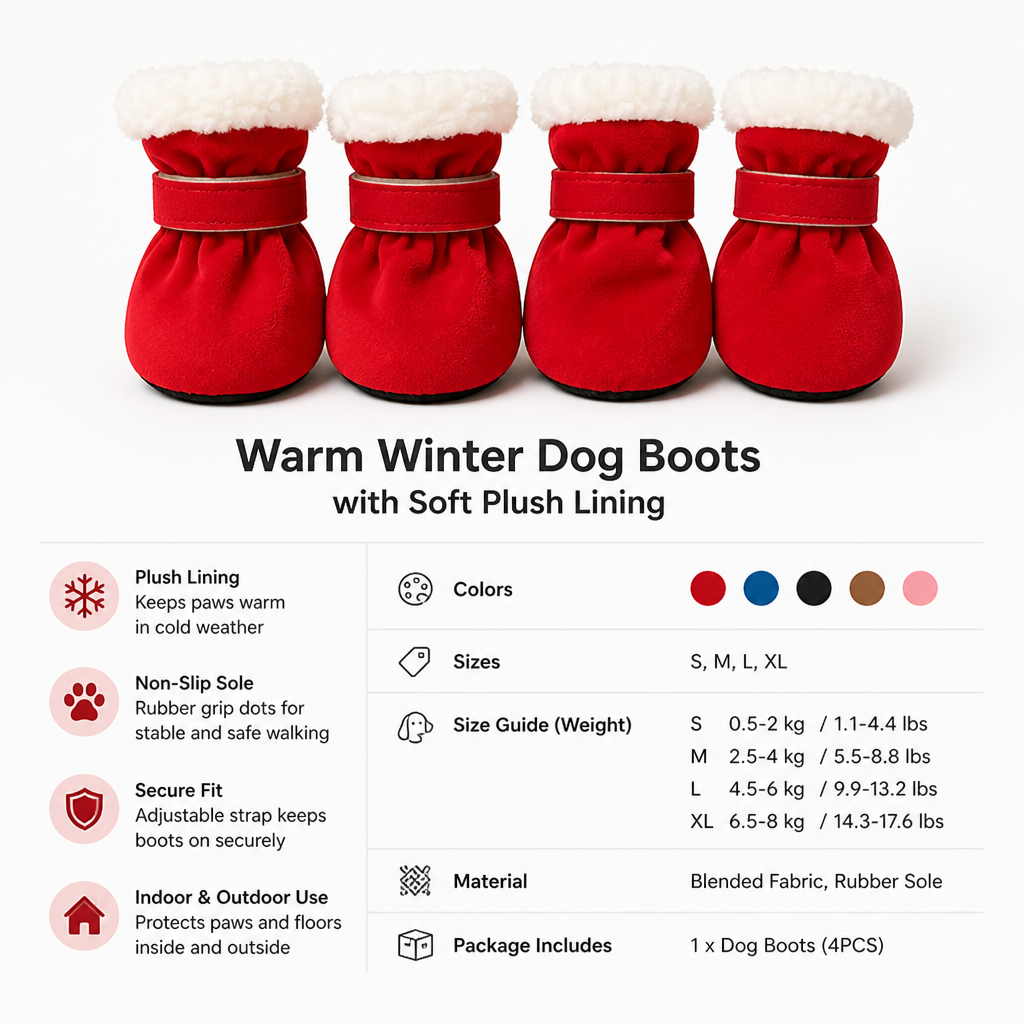 Pawvella™ — Keep Your Dog’s Paws Warm and Steady on Every Winter Walk