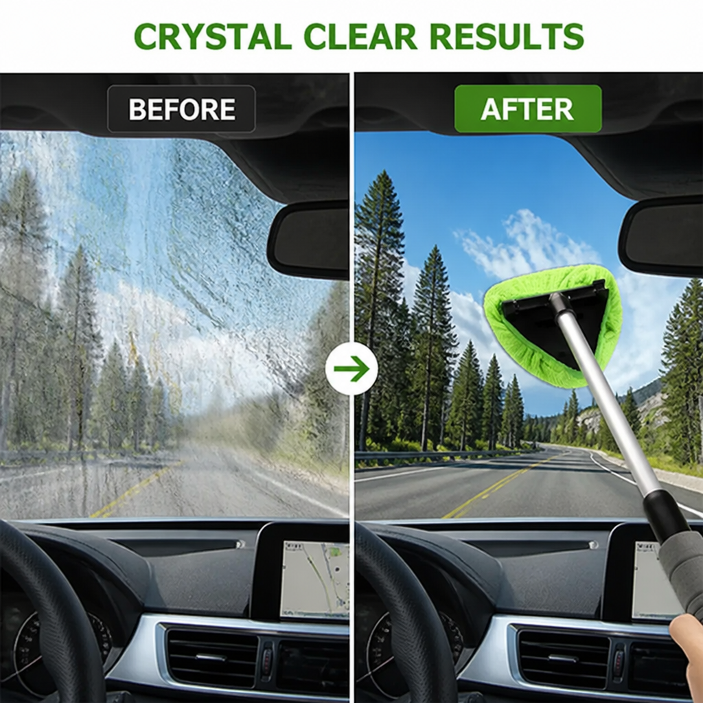 GlareSweep™ — Clean Every Corner Without Breaking a Sweat
