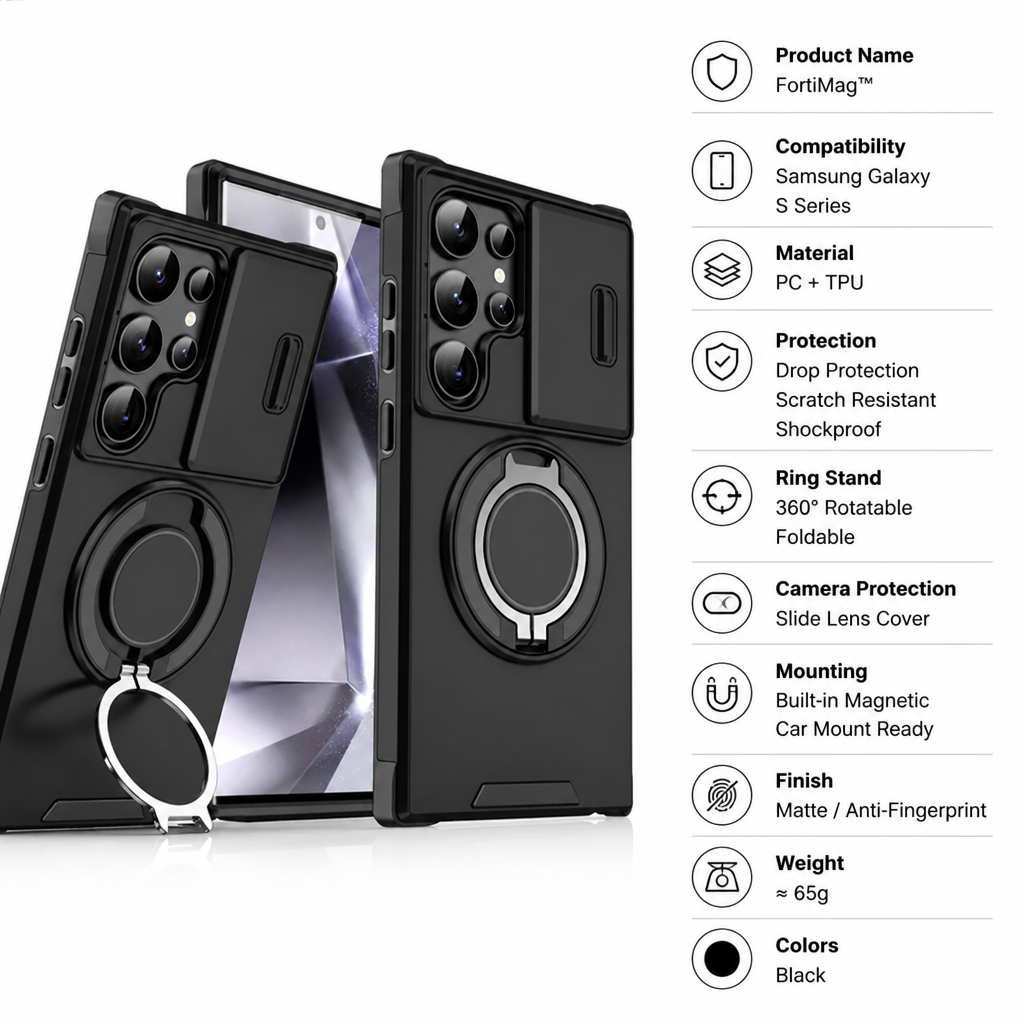 FortiMag™ — Unbreakable Grip and Armor That Keeps Your Samsung Safe Everywhere